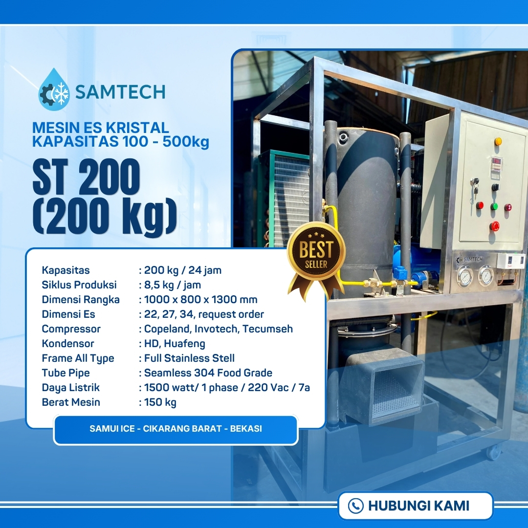 Mesin Es Kristal Terbaik SAMTECH ST 200